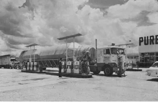 Kings Truck Stop on US Hwy 190 over the years